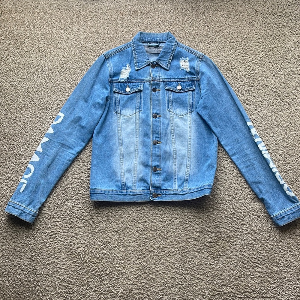 Mens Criminal Damage jean jacket